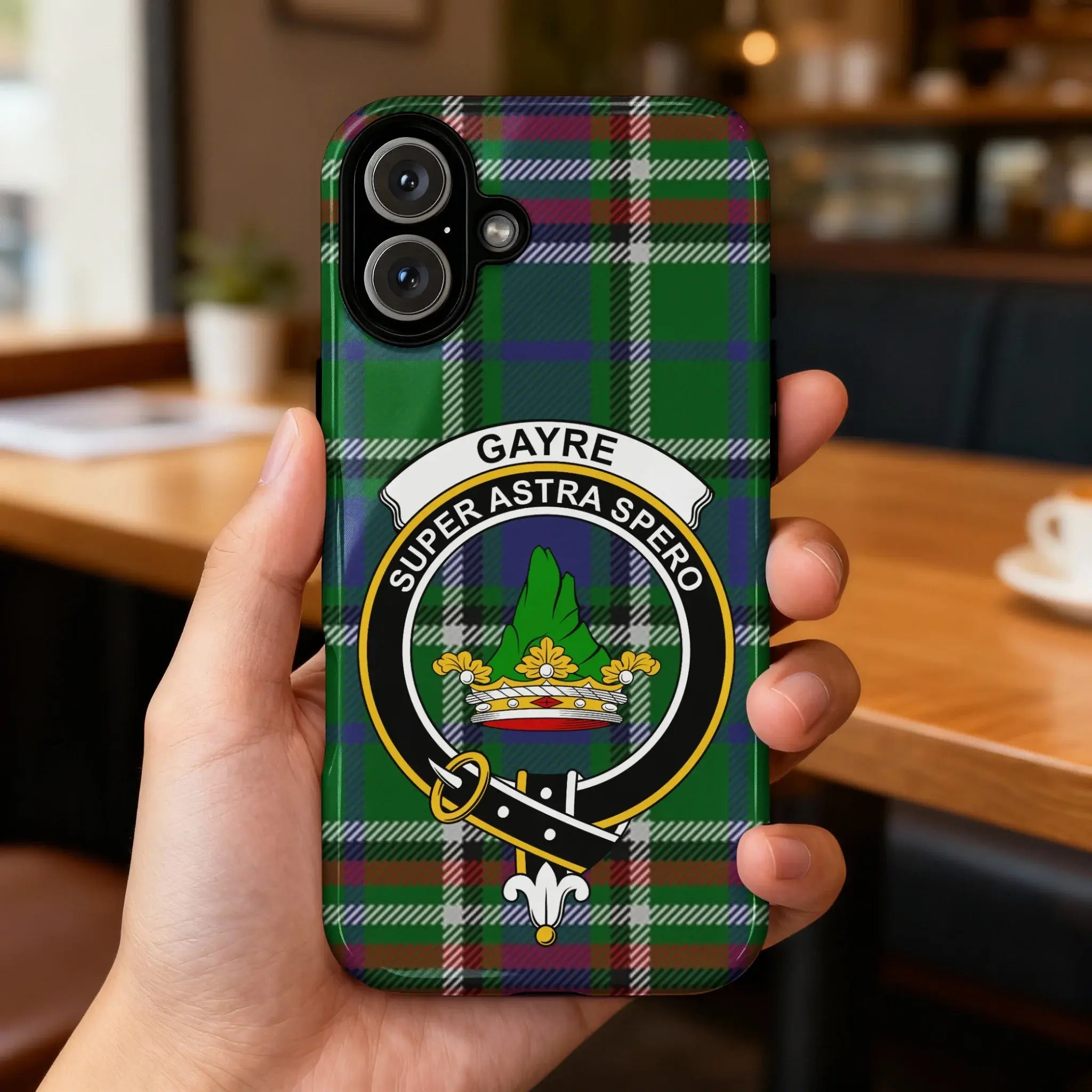 Gayre Super Astra Spero Plaid Design Phone Case
