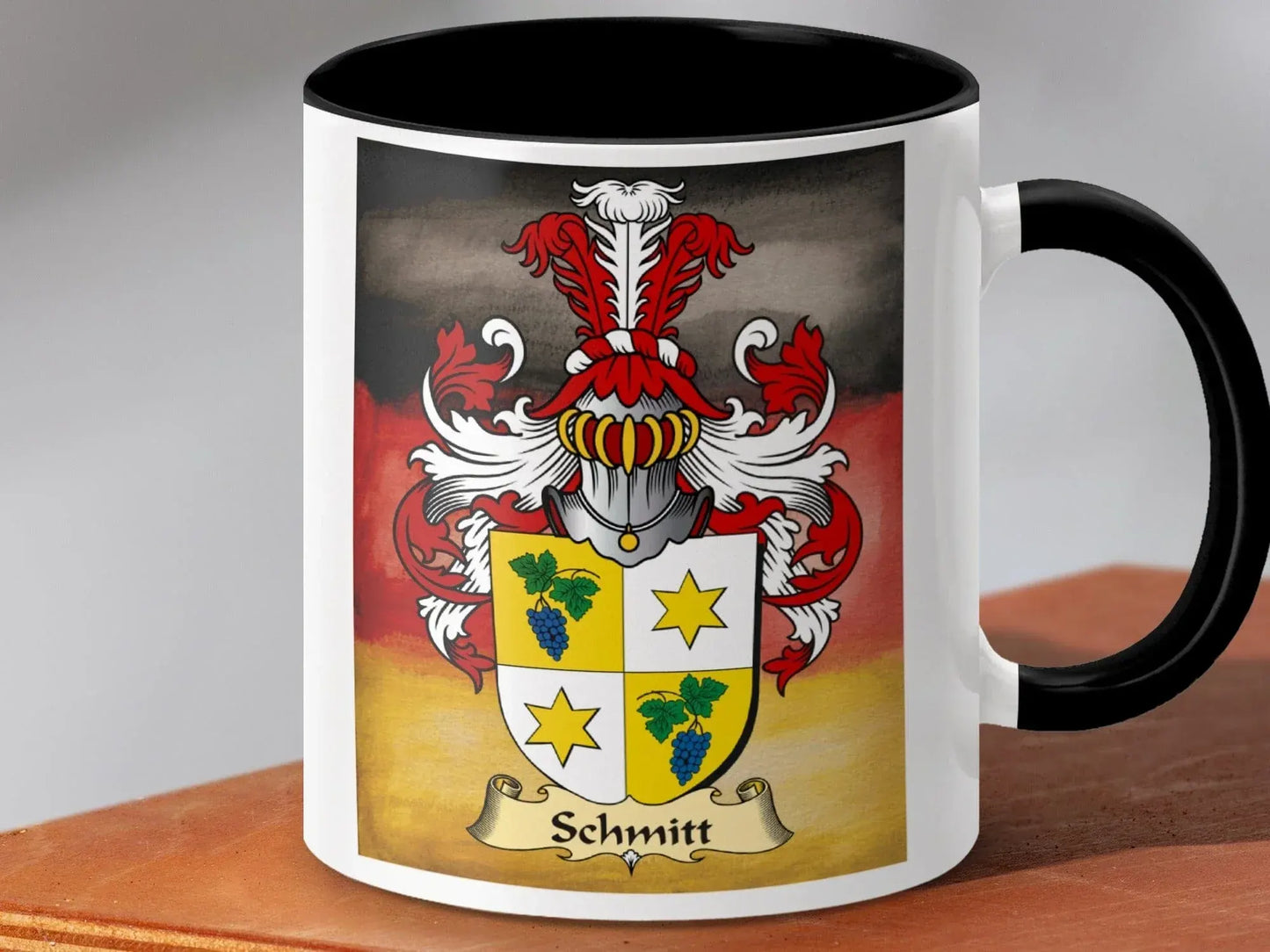 German Flag and Family Crest Schmitt Coffee Mug product type