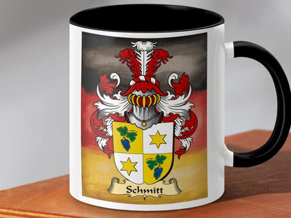 German Flag and Family Crest Schmitt Coffee Mug product type