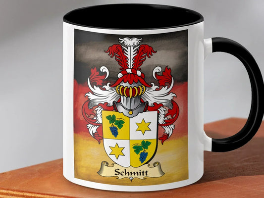 German Flag and Family Crest Schmitt Coffee Mug product type