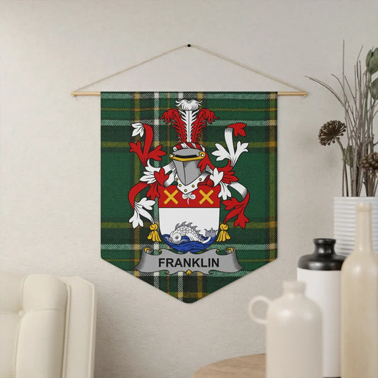 Franklin Family Crest Plaid Design Wall Hanging product
