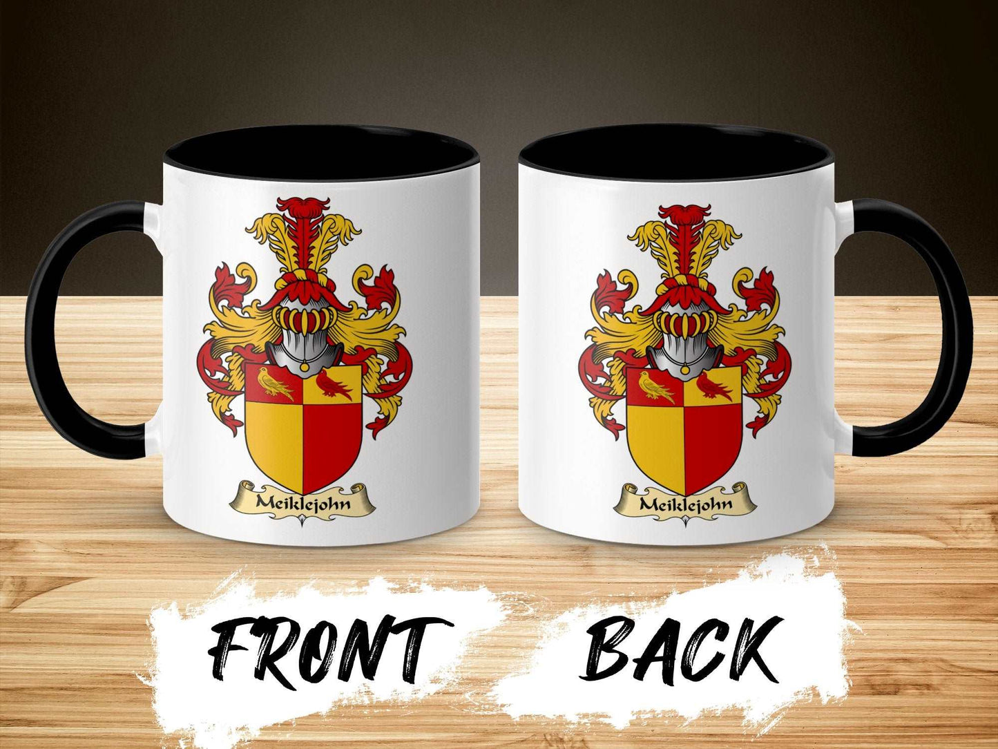 Beautifully Designed Meiklejohn Coat of Arms Mug - Living Stone Gifts