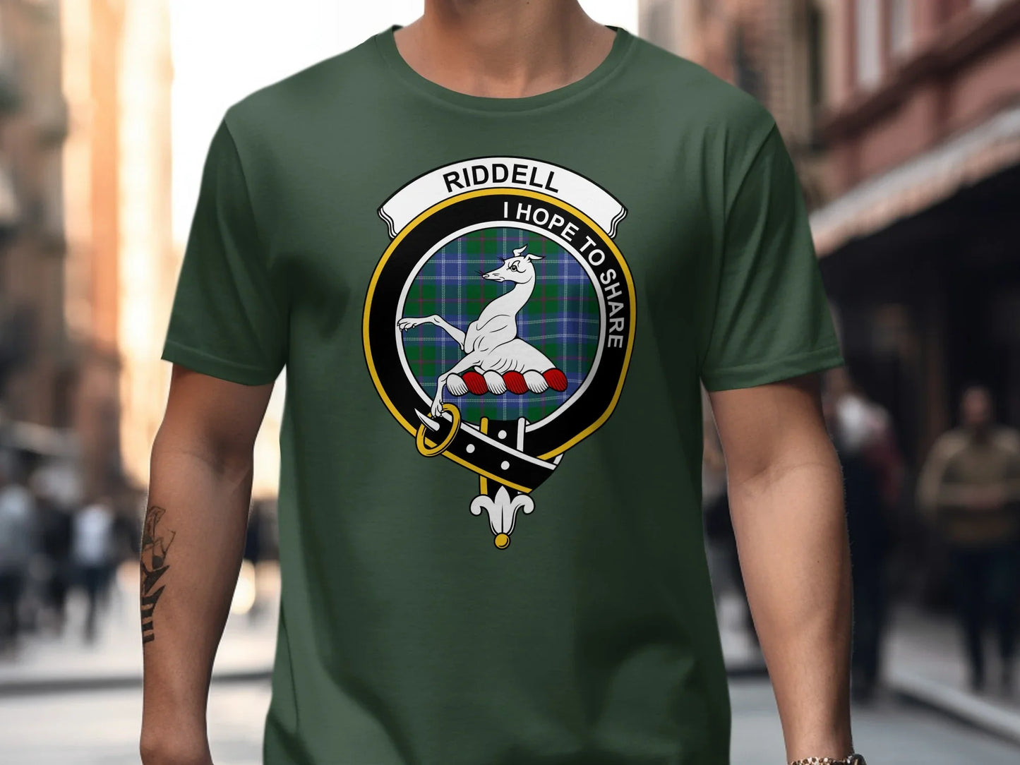 Riddell Clan Crest Badge I Hope To Share T-shirt product