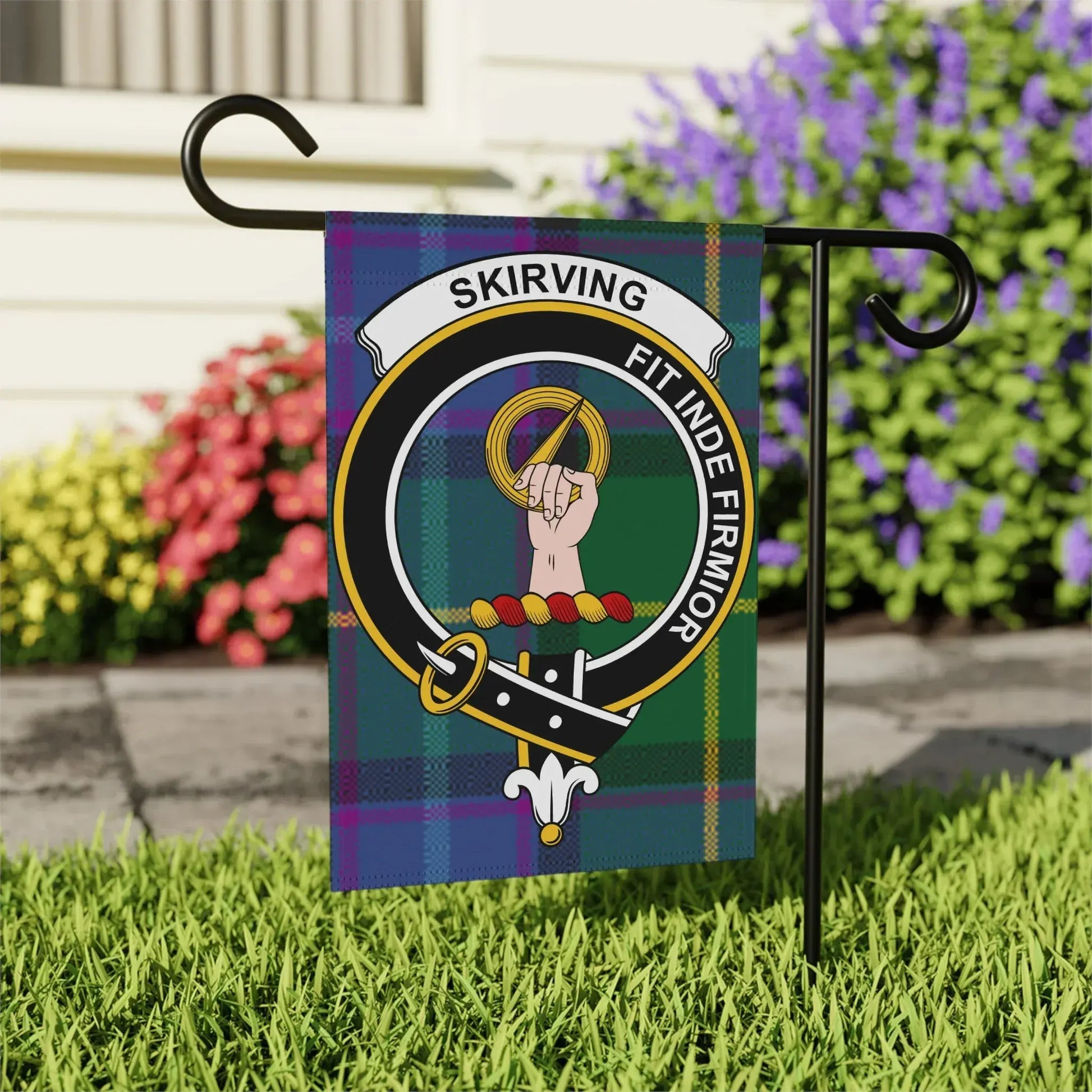 Skirving Family Crest Garden Banner Garden product