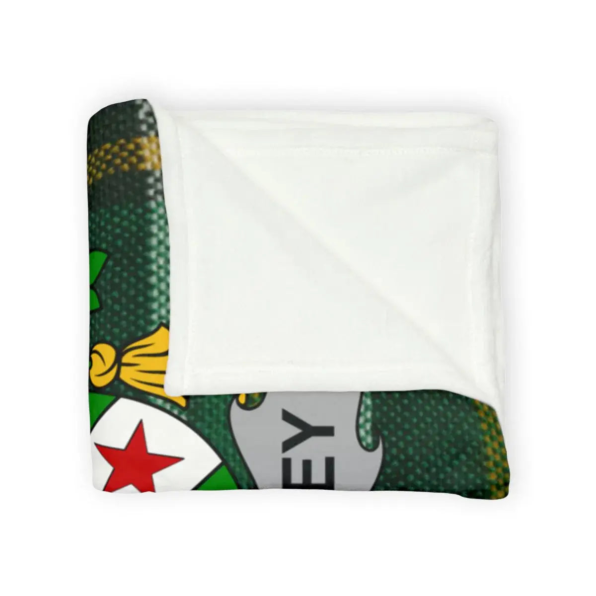 Shamrock-Themed Cozy Stitched Blanket Product