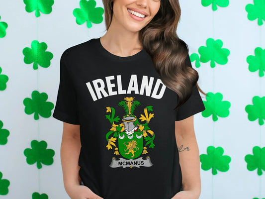 Ireland McManus Family Crest Graphic T-shirt product type