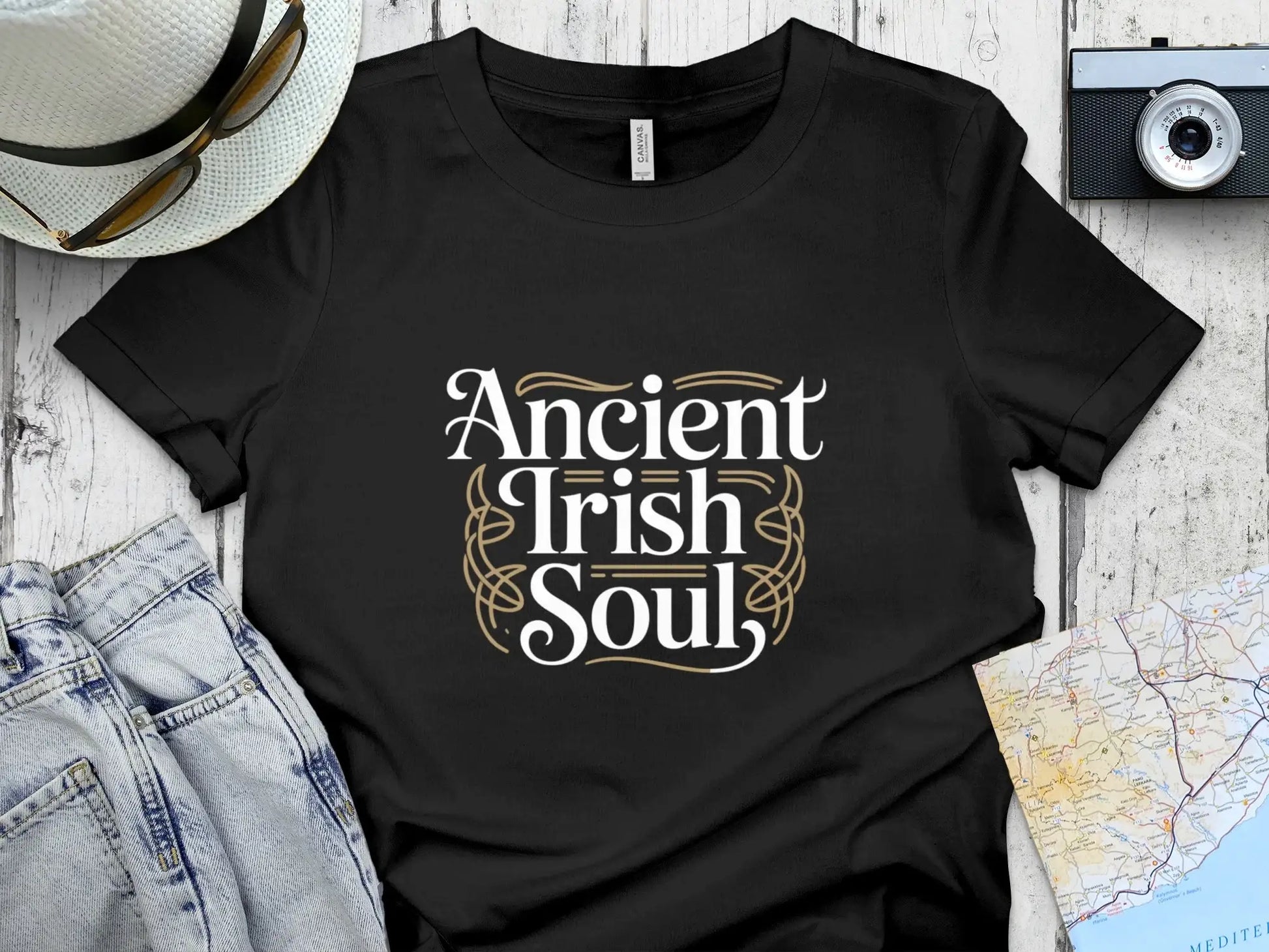 Ancient Irish Soul Graphic Tee Shirt Casual Apparel