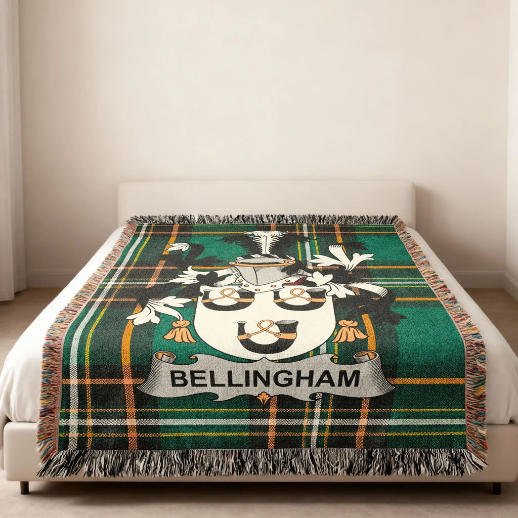 Bellingham Crest Green Plaid Heritage Throw product type