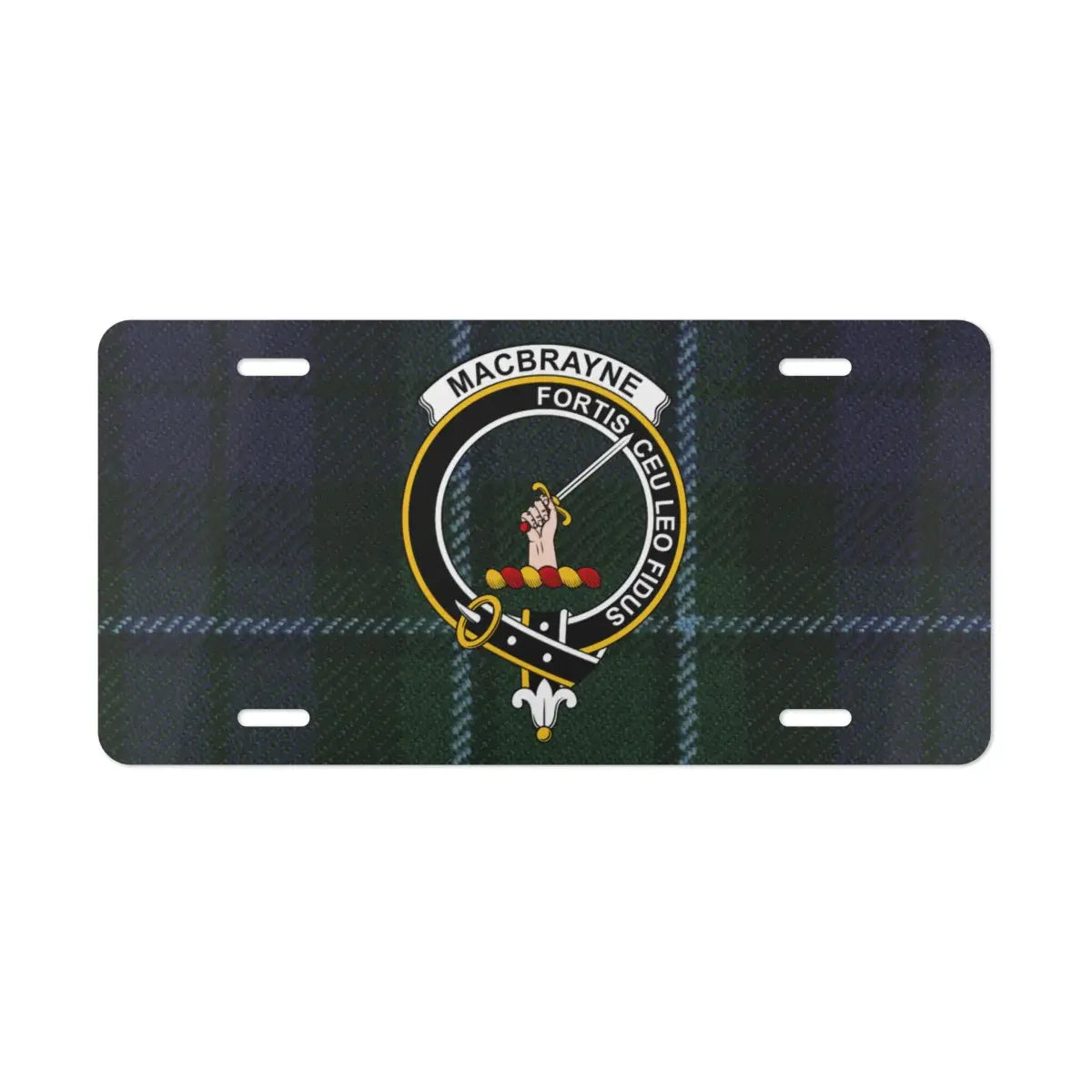 MacBrayne Fortis Ceu Le Pons Plaid License Plate product