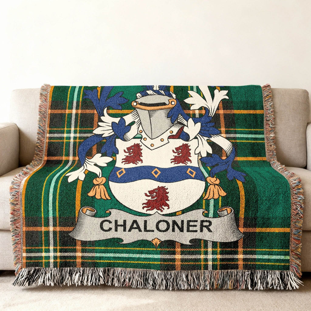 Chaloner Family Crest Green Tartan Fringe product type