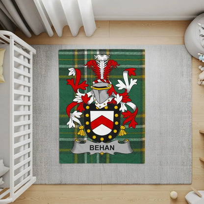 Personalized Family Crest Name Behan Rug product