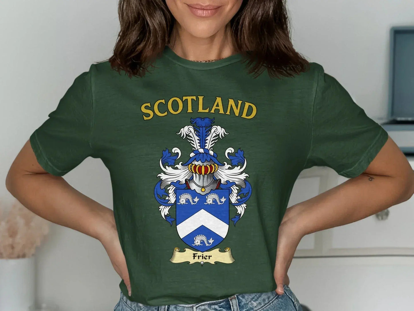 Scotland Family Crest Frier Print Short Sleeve Tee product