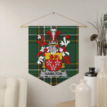 Hamilton Family Crest Tartan Wall Hanging Home Decor product