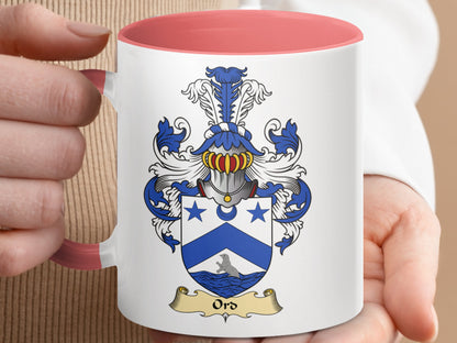 Ord Family Crest Distinctive Scottish Clan Coat of Arms Mug - Living Stone Gifts