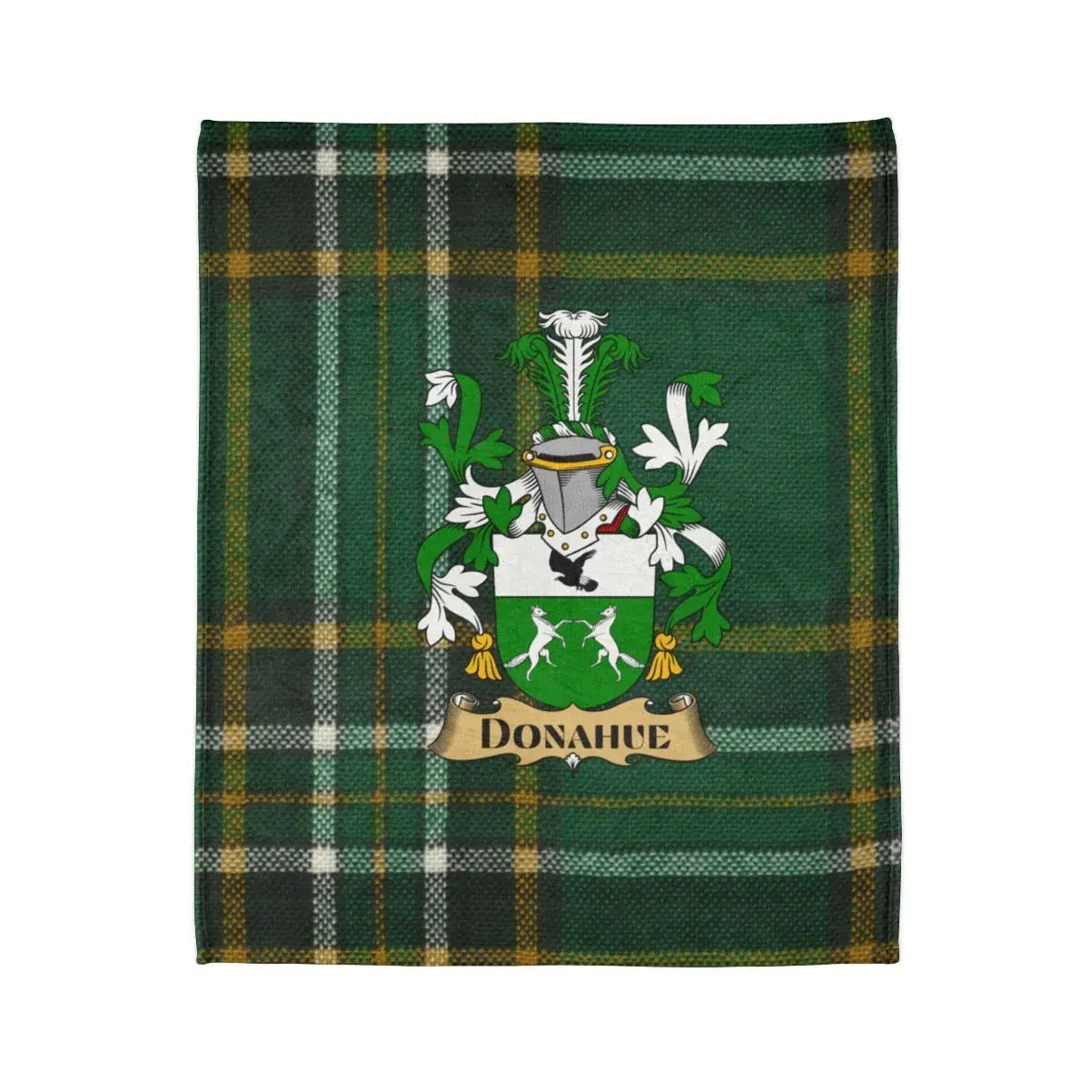 Personalized Donahue Family Crest Plaid Blanket product