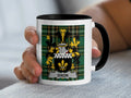 Dixon Irish family crest black accent mug