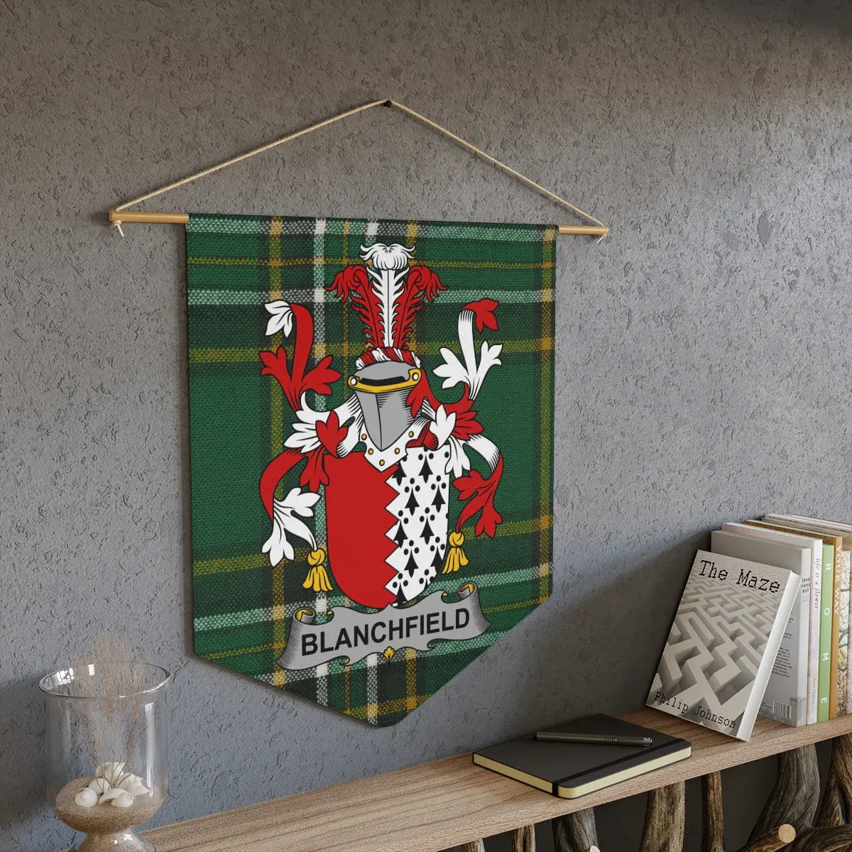 Blanchfield Family Crest Tartan Wall Hanging product type