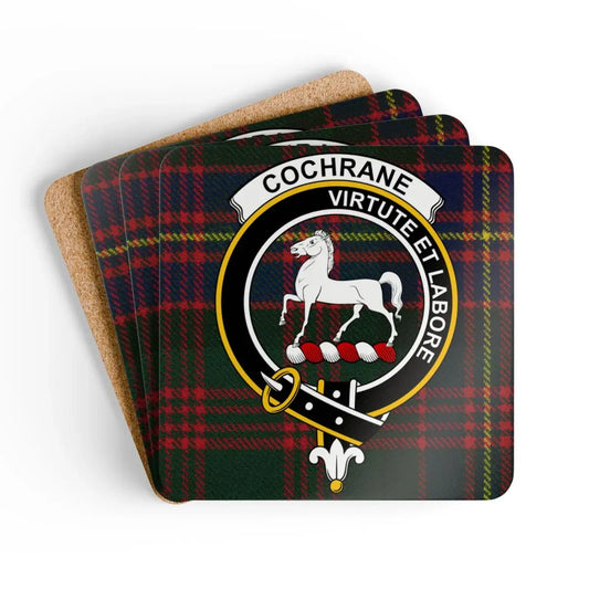 Cochrane Virtute Et Labore Plaid Coaster Set product type
