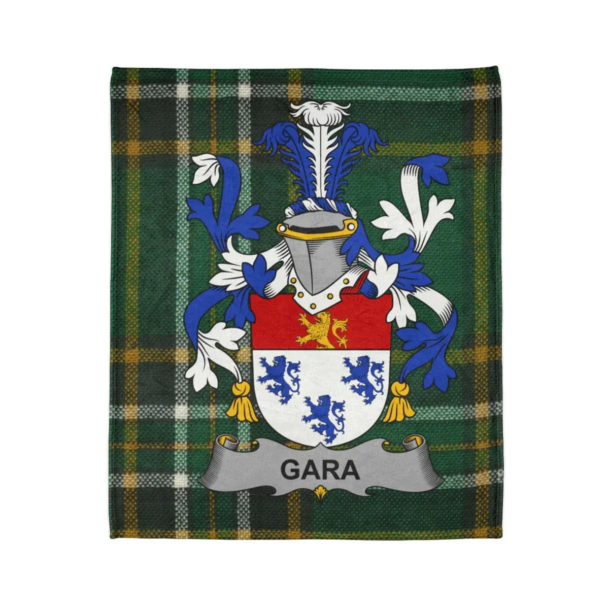 Gara Family Tartan Blanket Personalized Print product