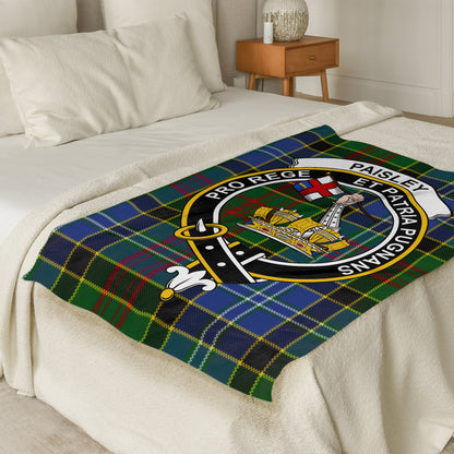 Scottish Clan Paisley Tartan Throw Blanket - Living Stone Gifts