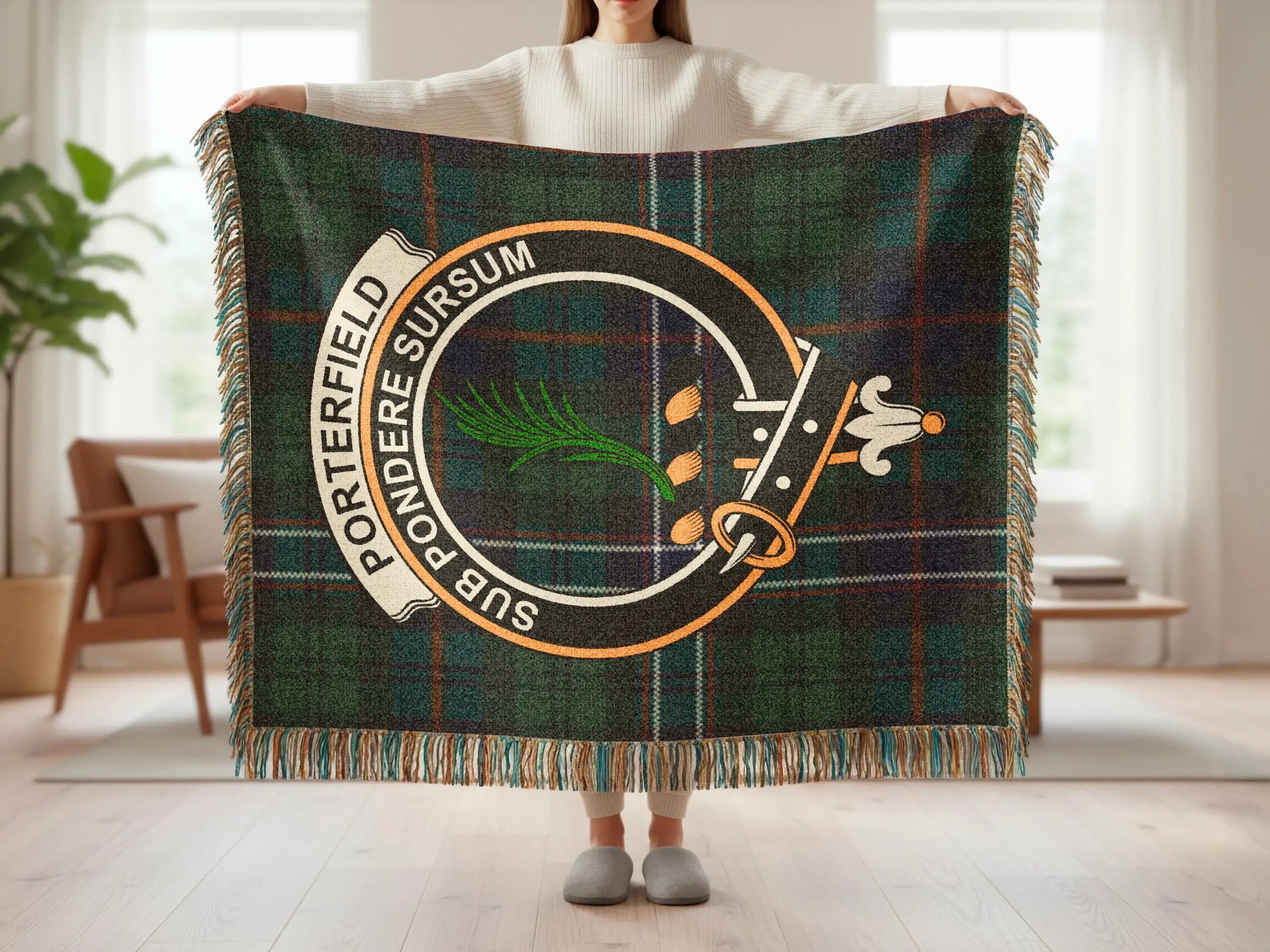 Porterfield Suo Pondere Sursum Insignia Throw Blanket