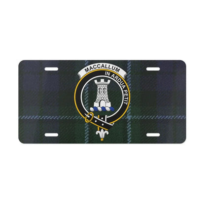 Maccallum In Ardua Petit Tartan Custom License Plate product