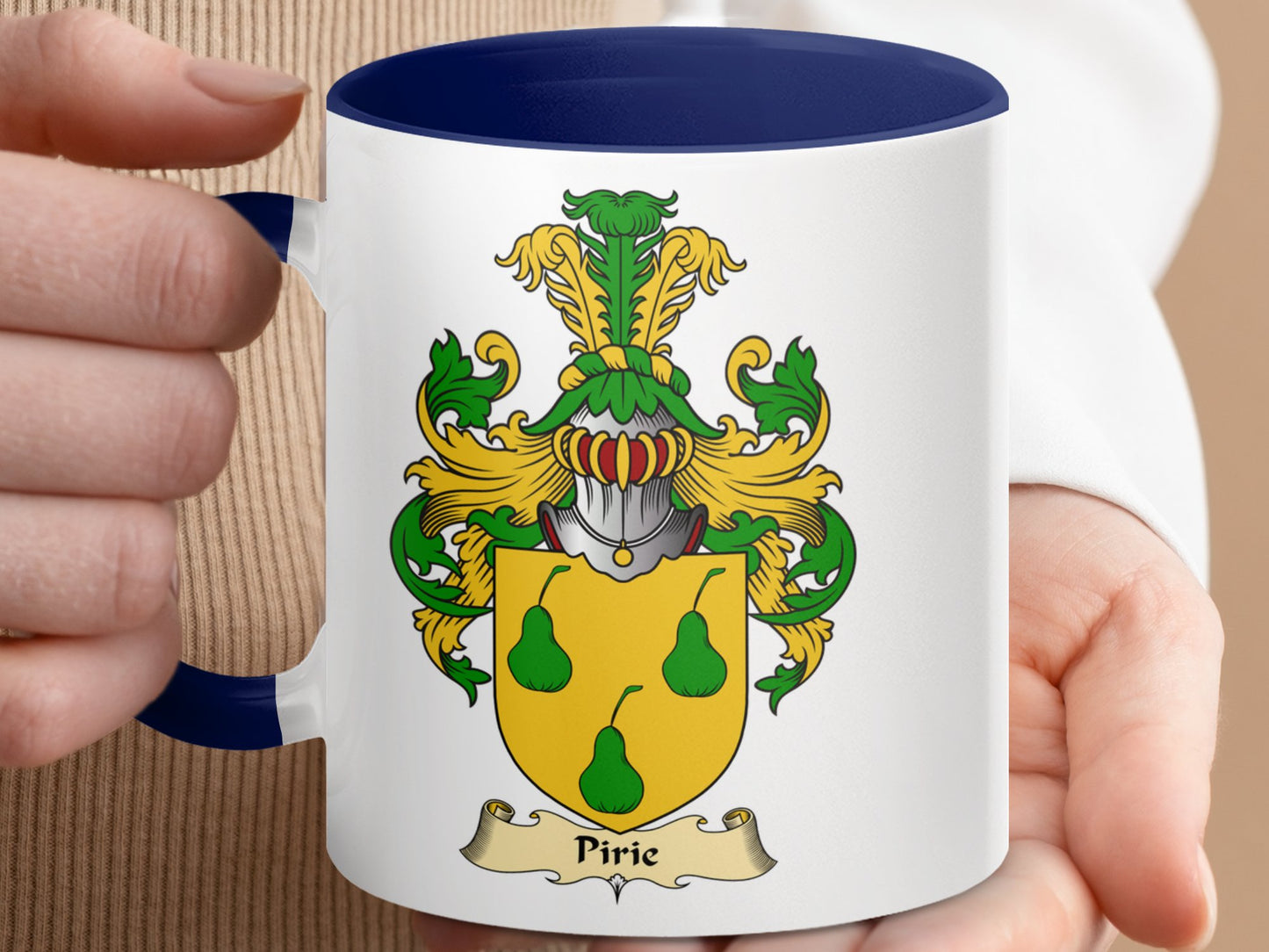 Clan Pirie Scottish Coat of Arms Mug - Living Stone Gifts