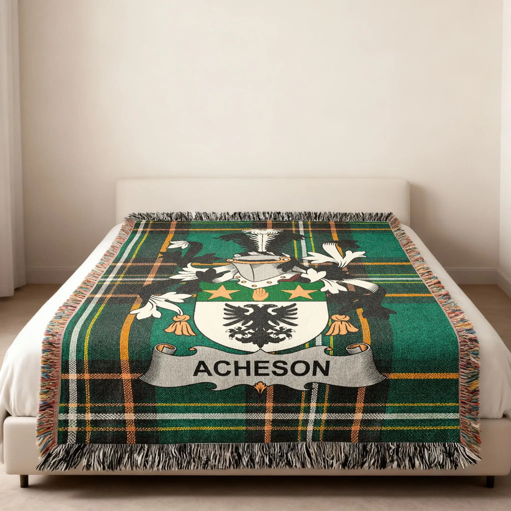 Acheson Clan Family Crest Green Tartan Plaid product type