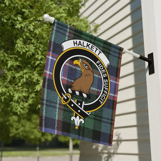 Personalized Halkett Fides Sufficit Garden Flag product
