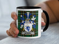 McRery Irish family crest black accent mug