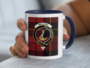 Wallace Clan Crest Accent Mug – 11 oz & 15 oz