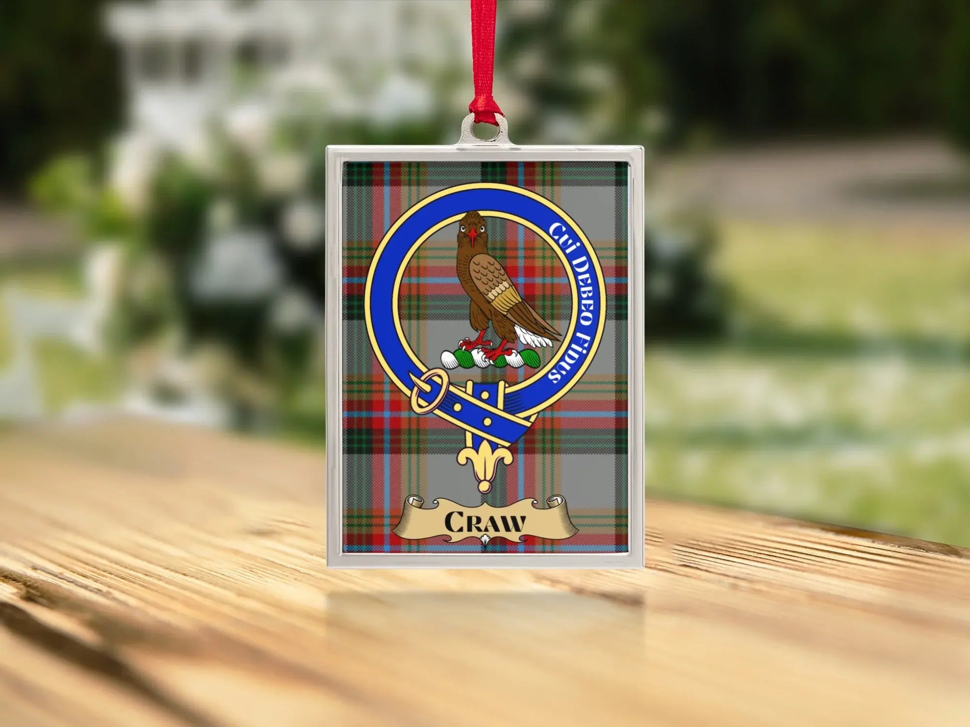 Clann Donnachaidh Tartan Crest Badge Rectangle product