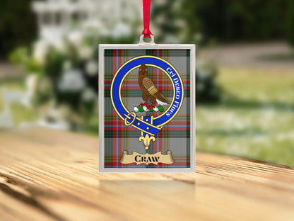 Clann Donnachaidh Tartan Crest Badge Rectangle product