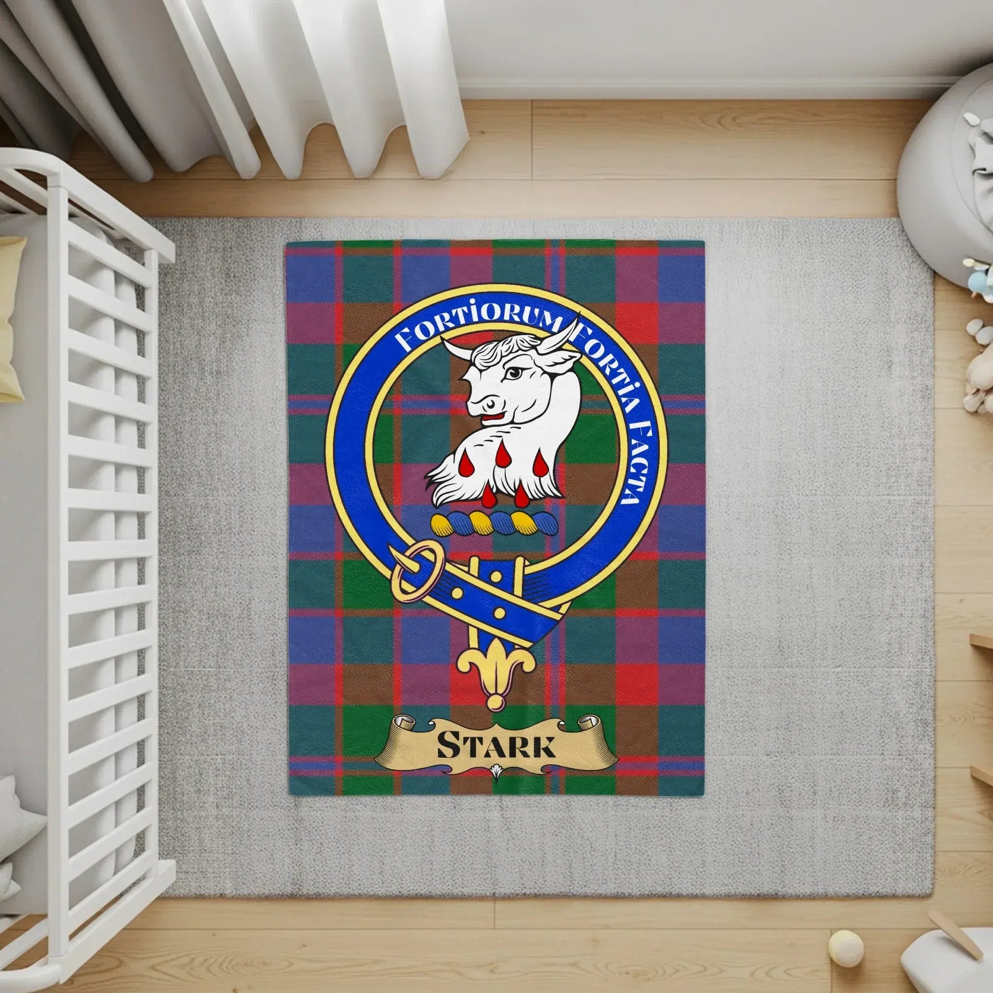 Fortitudine Tartan Plaid Design Area Rug product
