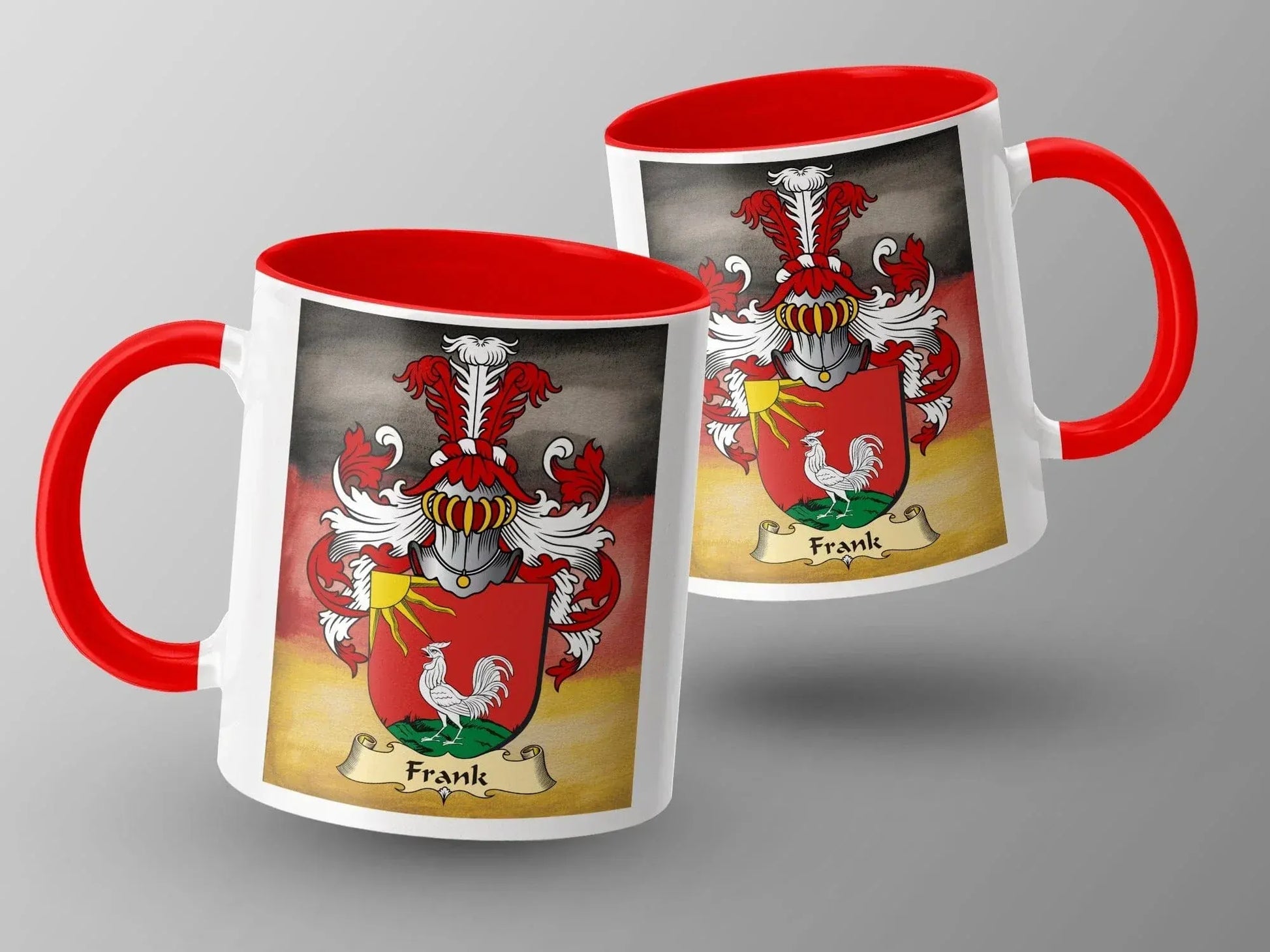Red and White Frank Coat of Arms Mug product