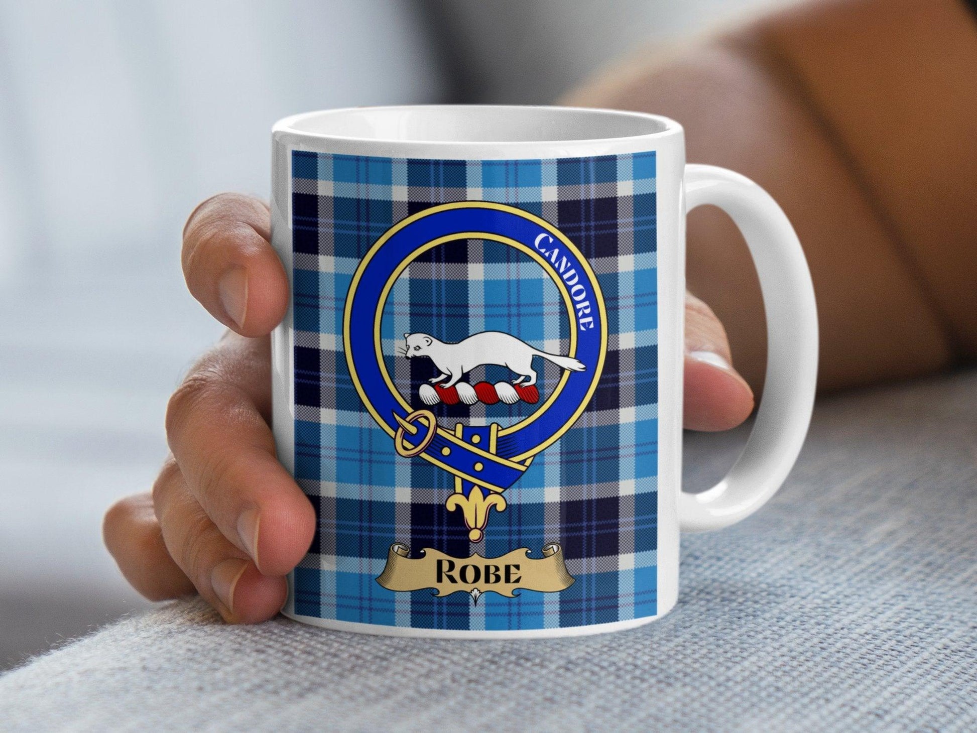 Robe Scottish Clan Crest Tartan Robe Design Coffee Mug - Living Stone Gifts