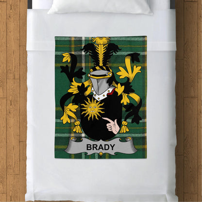 Blankets (Arctic Fleece Blanket (30" x 40")) - / 30" x 40" Brady Surname Irish Tartan Throw Blanket