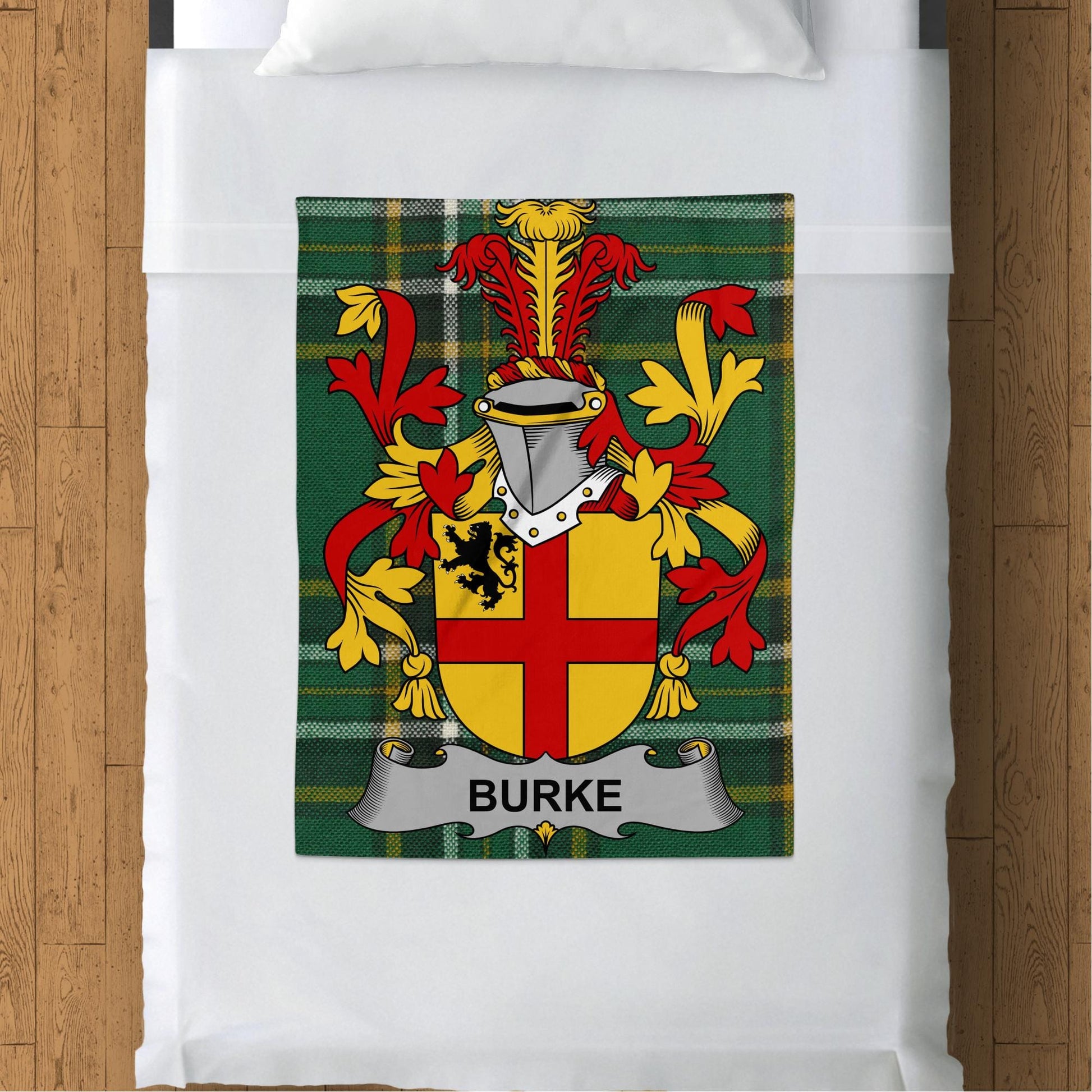 Blankets (Arctic Fleece Blanket (30" x 40")) - / 30" x 40" Burke Surname Irish Tartan Throw Blanket