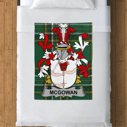 Blankets (Arctic Fleece Blanket (30" x 40")) - / 30" x 40" McGowan Surname Irish Tartan Throw Blanket