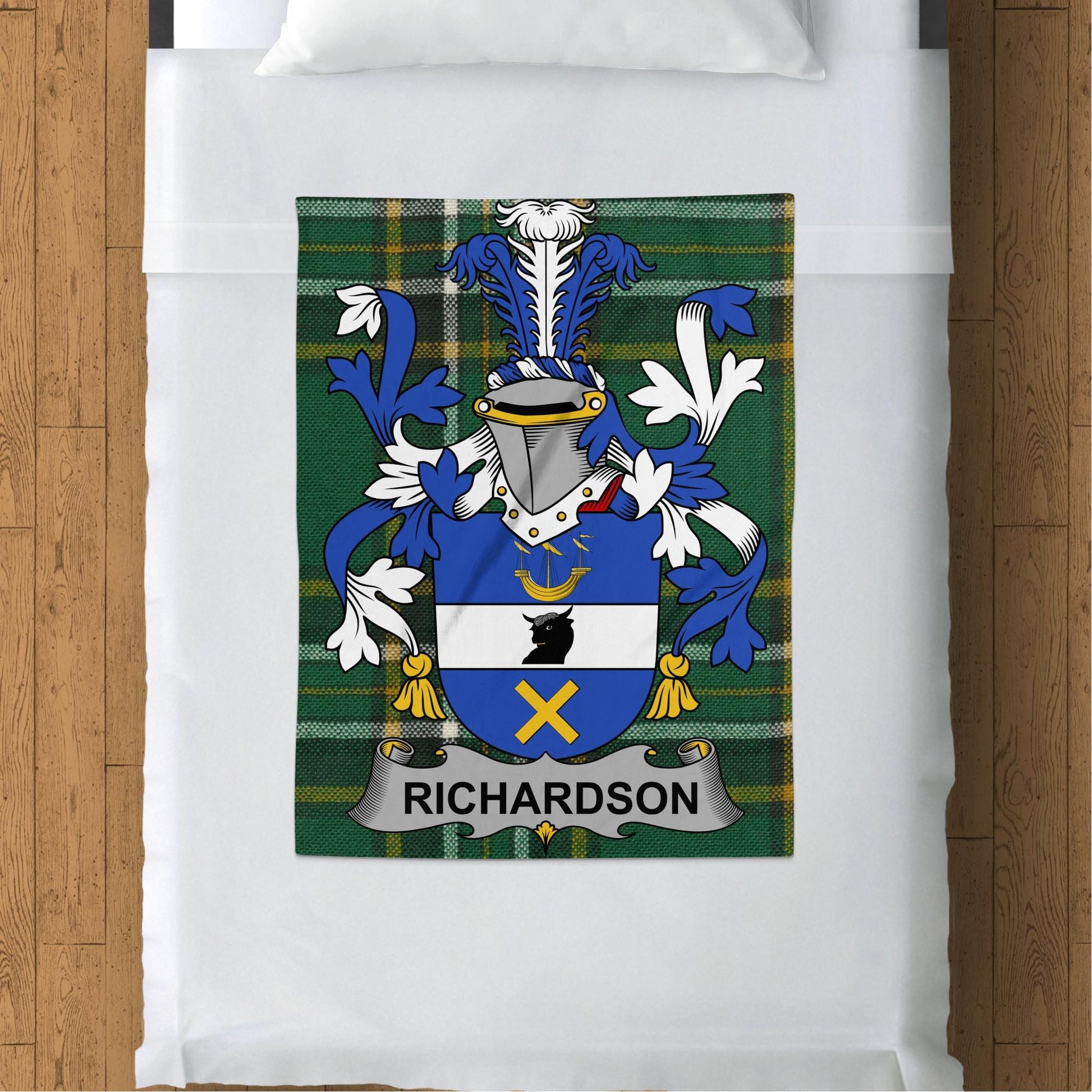 Blankets (Arctic Fleece Blanket (30" x 40")) - / 30" x 40" Richardson Surname Irish Tartan Throw Blanket