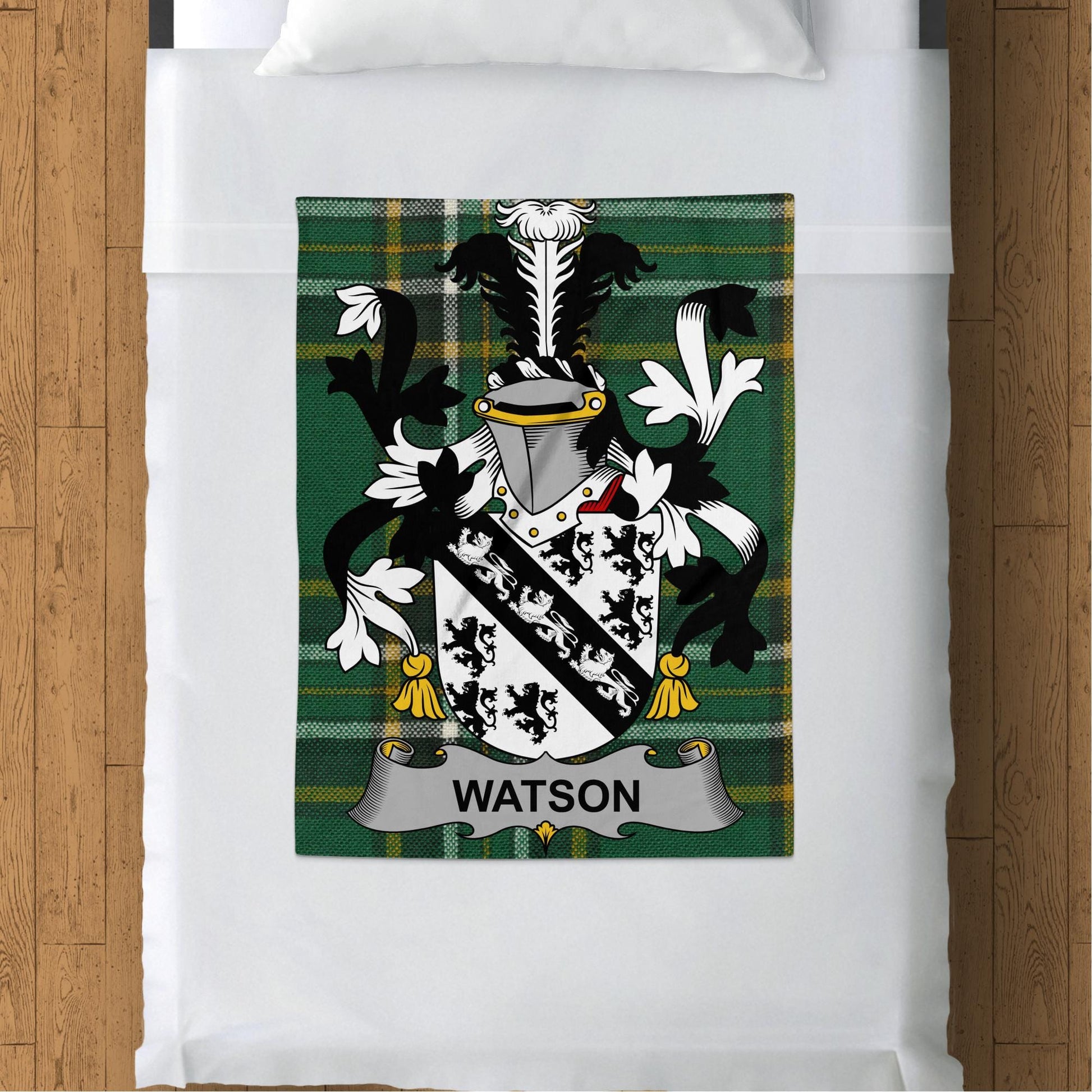 Blankets (Arctic Fleece Blanket (30" x 40")) - / 30" x 40" Watson Surname Irish Tartan Throw Blanket