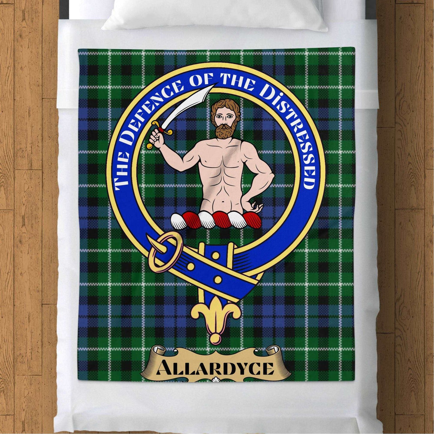 Blankets (Arctic Fleece Blanket (50" x 60")) - / 50" x 60" Allardyce Crest The Defence Of The Distressed Blanket