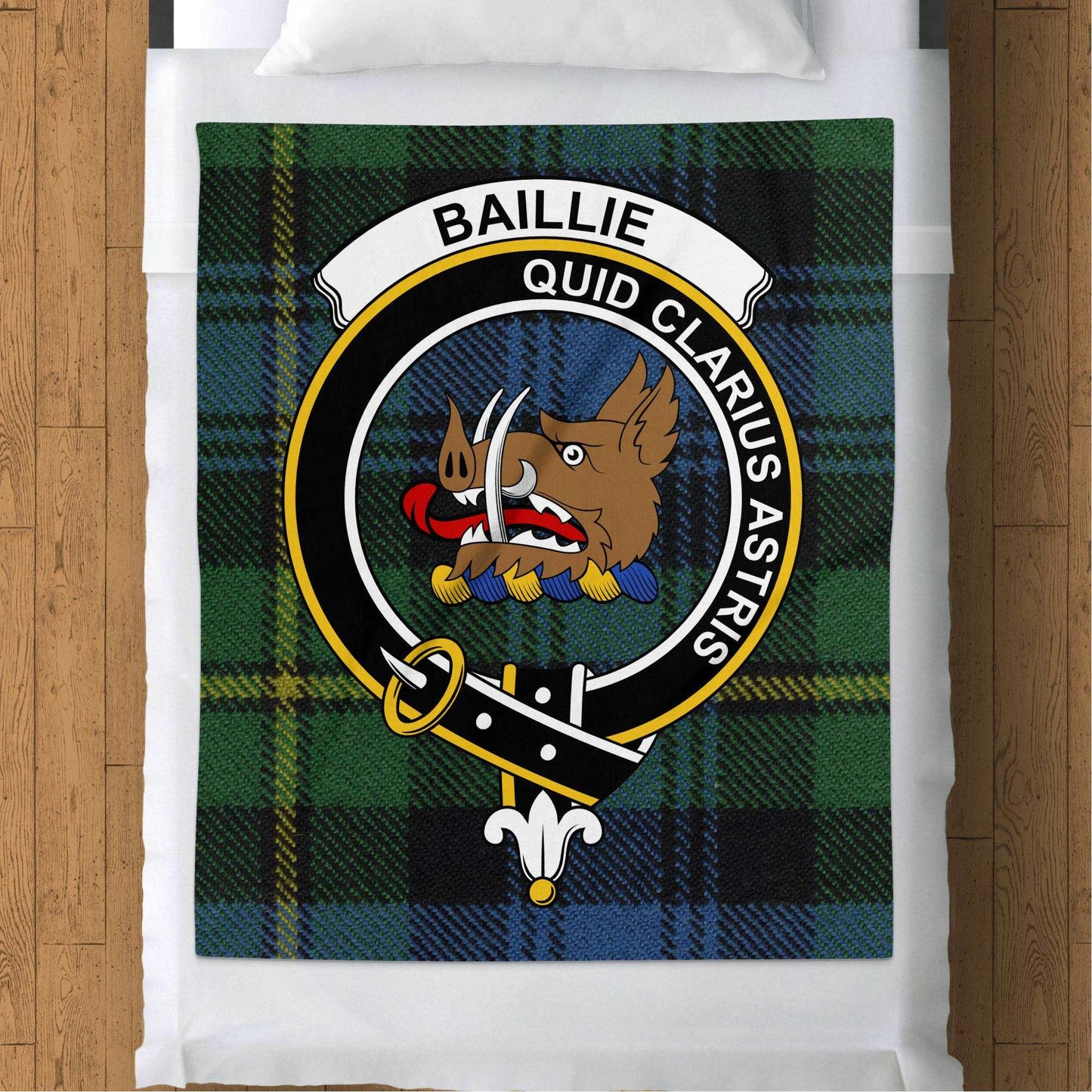 Blankets (Arctic Fleece Blanket (50" x 60")) - / 50" x 60" Baillie Crest Quid Clarius Astris Tartan Throw Blanket