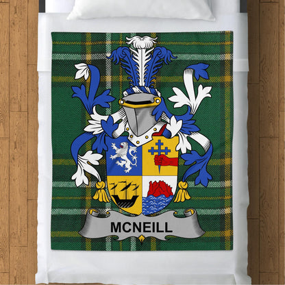 Blankets (Arctic Fleece Blanket (50" x 60")) - / 50" x 60" McNeill Surname Irish Tartan Throw Blanket