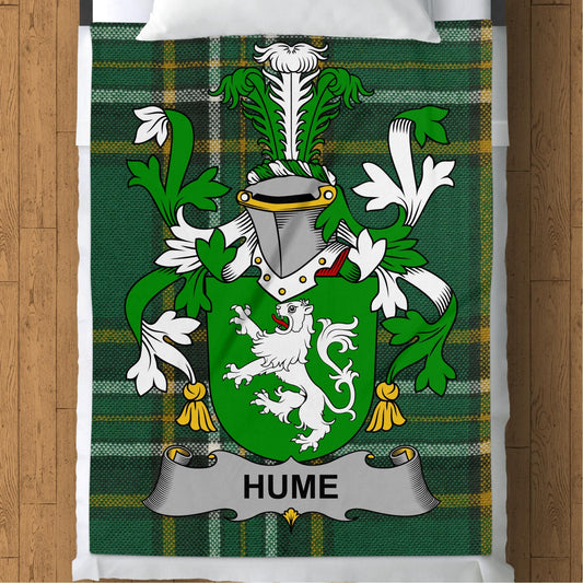 Blankets (Arctic Fleece Blanket (60" x 80")) - / 60" x 80" Hume Surname Irish Tartan Throw Blanket