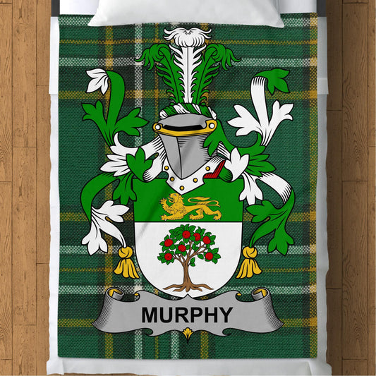 Blankets (Arctic Fleece Blanket (60" x 80")) - / 60" x 80" Murphy Surname Irish Tartan Throw Blanket