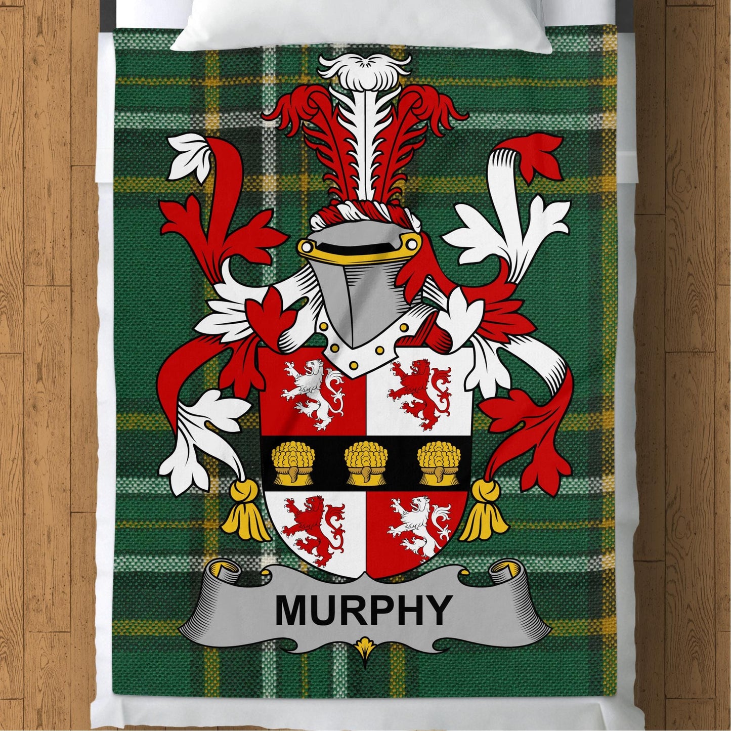 Blankets (Arctic Fleece Blanket (60" x 80")) - / 60" x 80" Murphy Surname Irish Tartan Throw Blanket