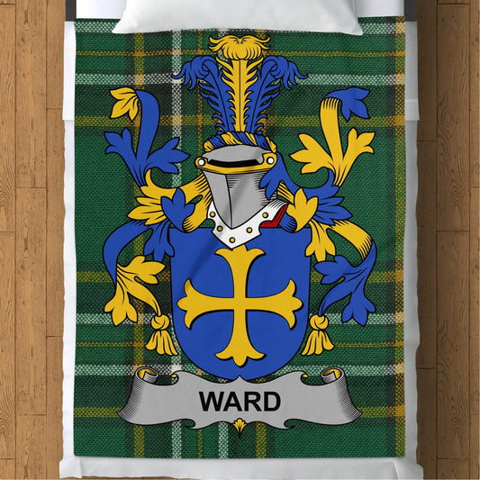 Blankets (Arctic Fleece Blanket (60" x 80")) - / 60" x 80" Ward Surname Irish Tartan Throw Blanket