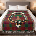 Crosbie Resurgam Tartan Blanket with Family Crest Design
