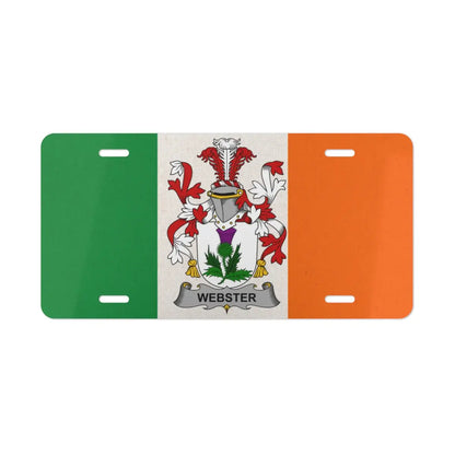 Irish Crest Webster Emblem Decorative License Plate product